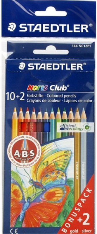 Staedtler Noris Club Color Pencils - Box of 12 Colors