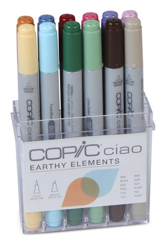 Copic Ciao 12pc Papercrafting Set Earthy
