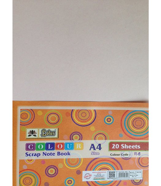 Lotus Colour Note Book - A4 (Different Colours)