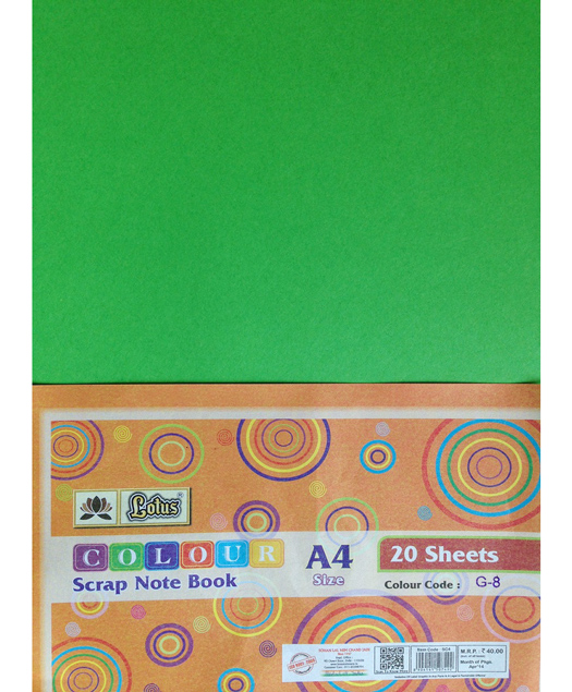 Lotus Colour Note Book - A4 (Different Colours)