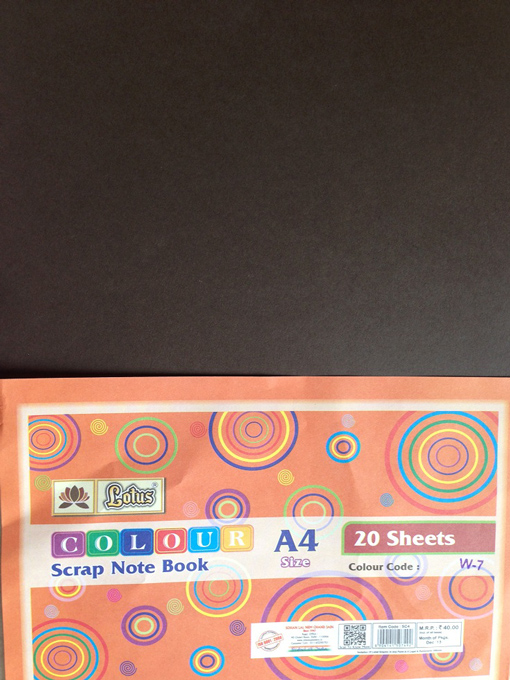 Lotus Colour Note Book - A4 (Different Colours)