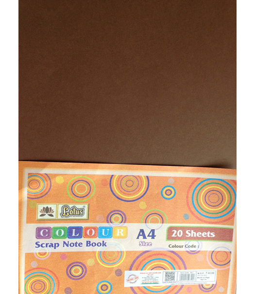 Lotus Colour Note Book - A4 (Different Colours)