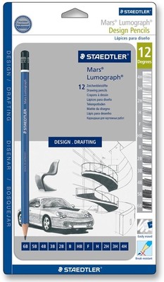 Staedtler Mars Lumograph Pencil (12 assorted degrees)