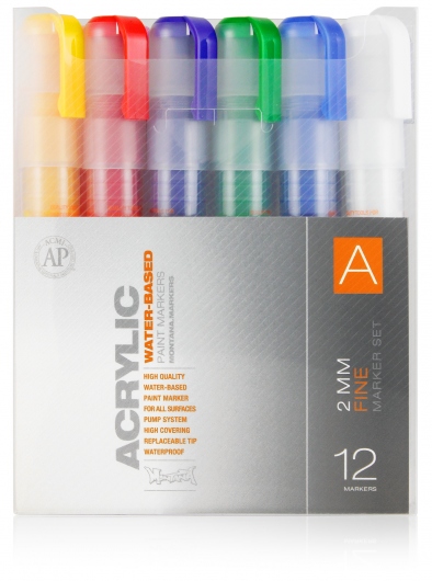 Montana Acrylic Fine Marker (2mm) Set-A
