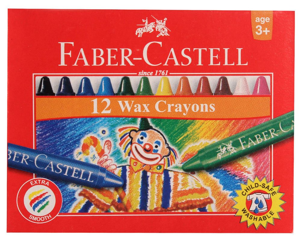 Faber Castell Regular Wax Crayons (Pack of 12)