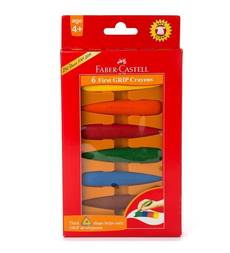 Faber Castell First Grip Crayons (Pack of 6)