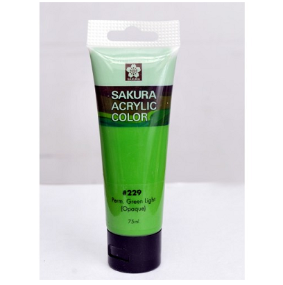 Sakura Acrylic Tube - Opaque (Perm Green Light) - 75 ml