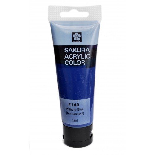 Sakura Acrylic Tube - Transparent (Phthalo Blue) - 75 ml