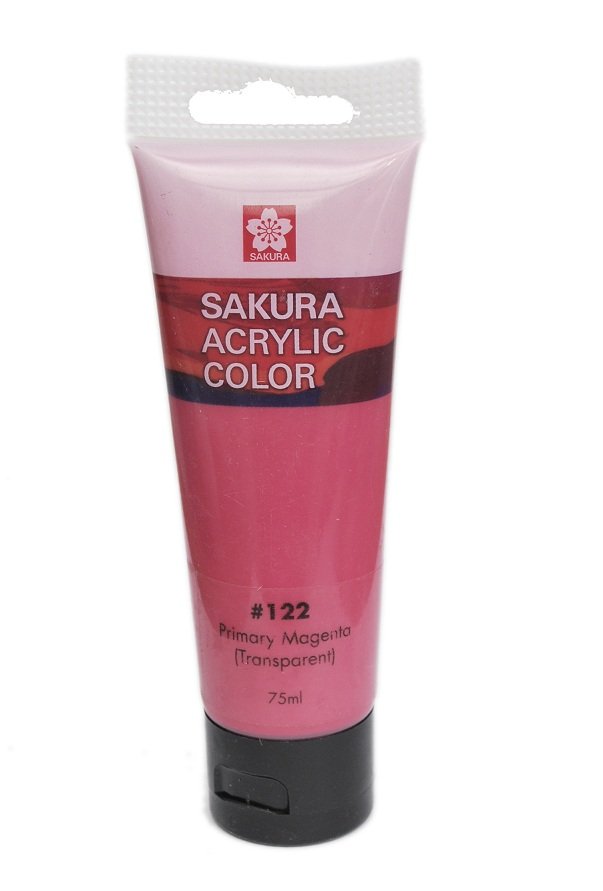 Sakura Acrylic Tube - Transparent (Primary Magenta) - 75 ml