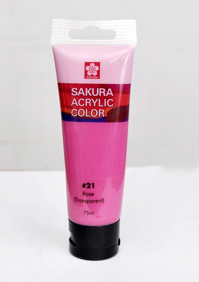 Sakura Acrylic Tube - Transparent (Rose) - 75 ml