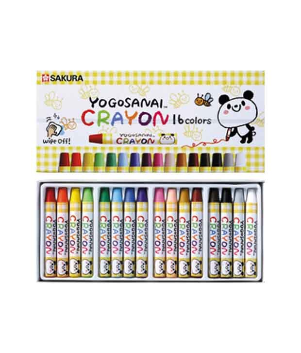 Sakura Yogosanai Assorted Color Crayons (Set of 16)