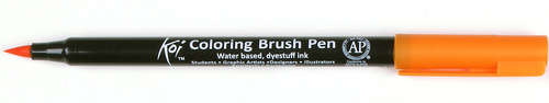 Sakura Koi Coloring Brush Pen - Orange (Pack of 3)