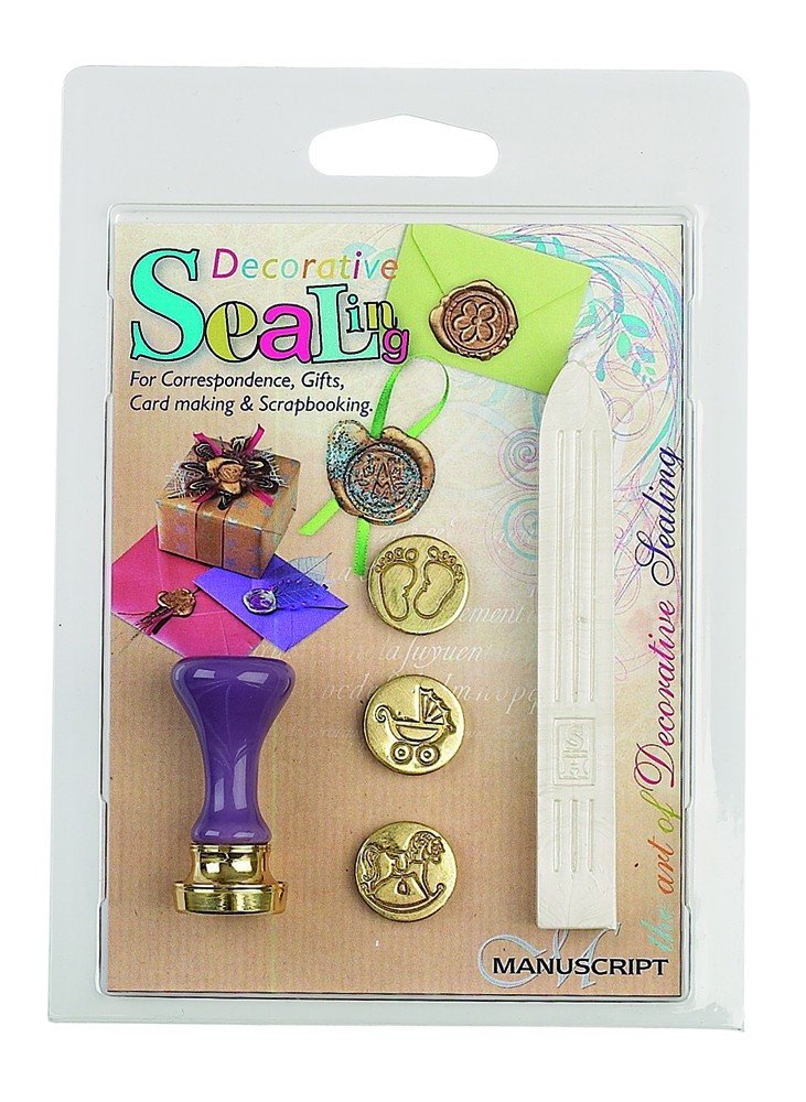 Manuscript 3 Coin Wax Sealing Set - Birth/ New Baby