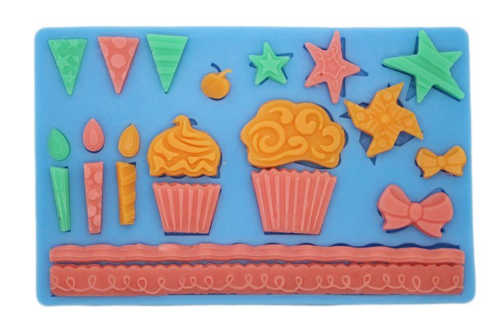 Birthday Celebrations Silicone Clay Mould
