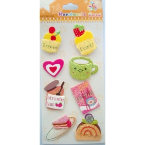 Pastries Glitter Sticker