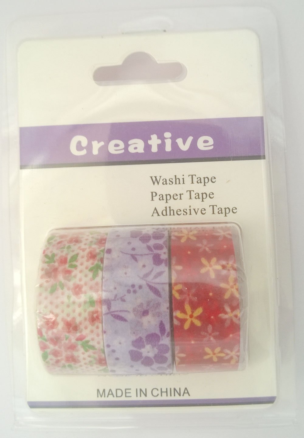 Creative Washi Tapes (Pack of 3 tapes) - Design 4