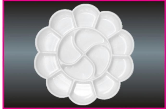 Khyati Colour Mixing Plate / Palette - Flower Big