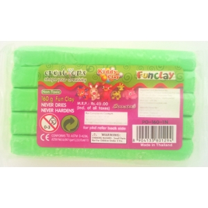 Kiddy FunClay - Neon Green (160gm)