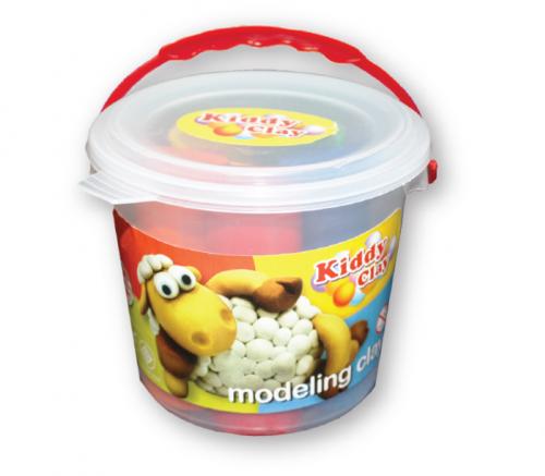 Kiddy FunClay Bucket of 5 Colours