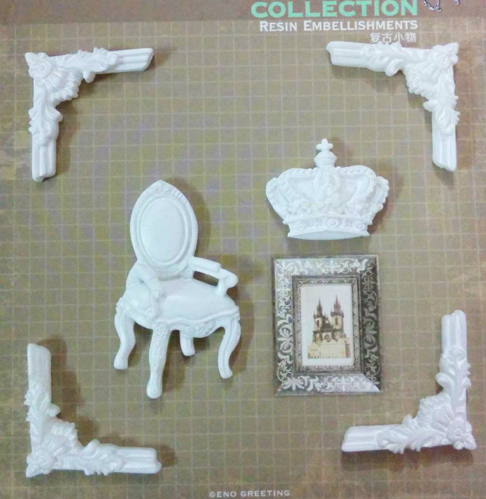 Resin Embellishments by Eno Greetings - Design 2
