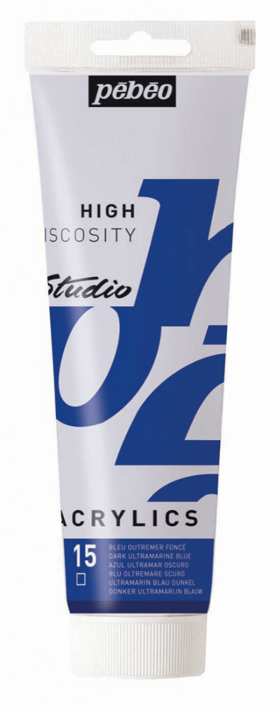 Pebeo Studio Acrylic HV 250ML - Dark Ultramarine Blue