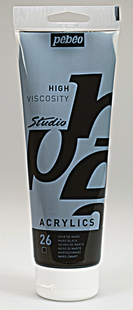 Pebeo Studio Acrylic HV 250ML - Mars Black