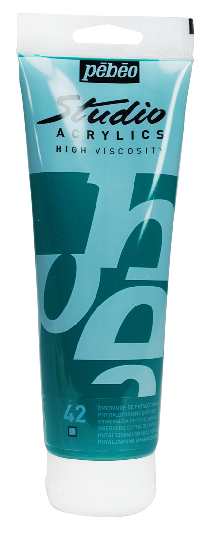 Pebeo Studio Acrylic HV 250ML - Phthalocyanine Emerald