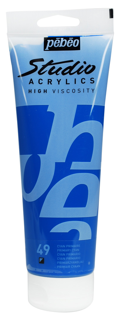 Pebeo Studio Acrylic HV 250ML - Primary Cyan