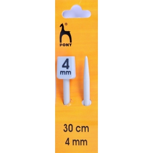 Pony Knitting Pins Knobbed Pairs 30cm x 4mm