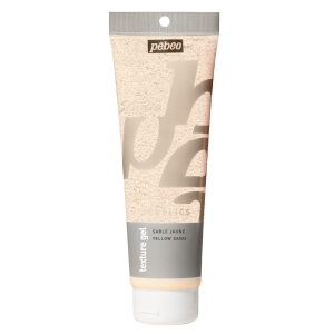 Pebeo Studio Acrylic Yellow Sand Texture Gel 250ml