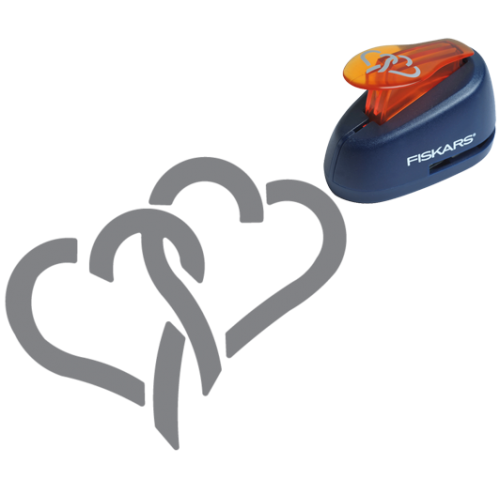 Fiskars Lever Punch Linked Hearts M (5471)