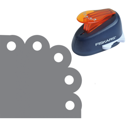 Fiskars Corner Lever punch Scallop M (5486)