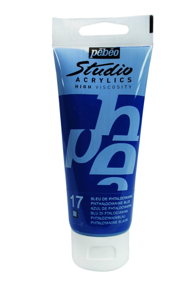 PEBEO STUDIO ACRYLIC HV 100ML - PHTHALOCYANINE BLUE