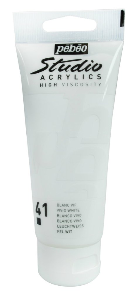 PEBEO STUDIO ACRYLIC HV 100ML - VIVID WHITE