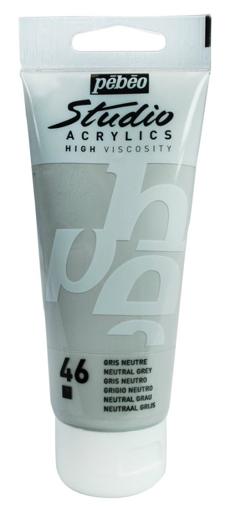 PEBEO STUDIO ACRYLIC HV 100ML - NEUTRAL GREY