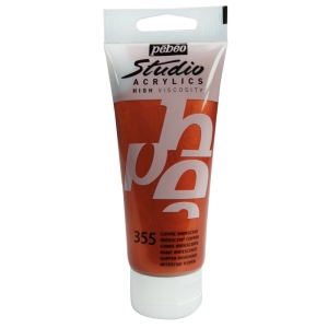 PEBEO STUDIO ACRYLIC HV 100ML - IRIDESCENT COPPER