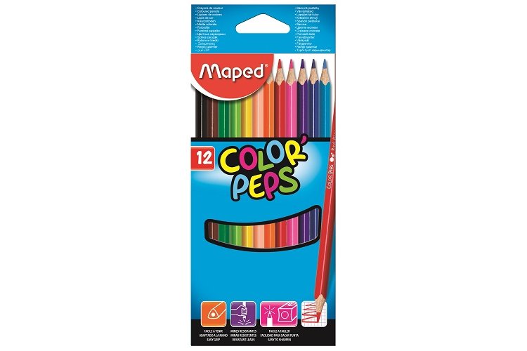 Maped Color'Peps Coloured Pencils - Box of 12 Pcs