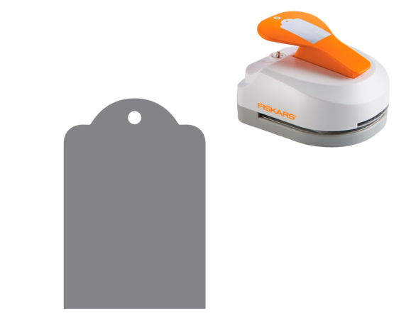 Fiskars Standard Tag Maker with Built-in Eyelet Setter (2" x 3")