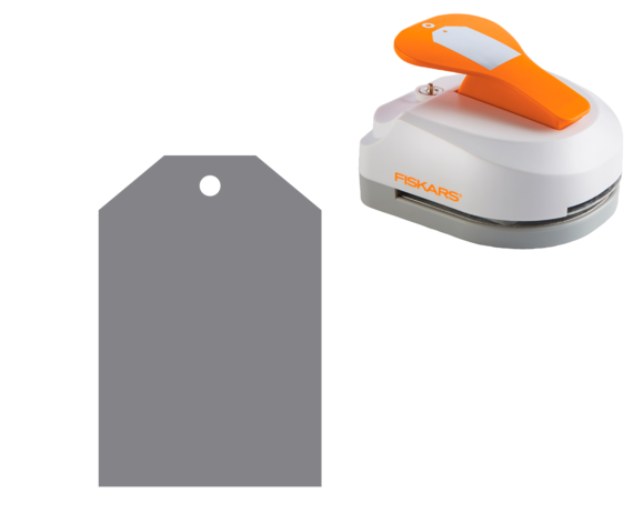 Fiskars Simple Tag Maker with Built-in Eyelet Setter (2" x 3")