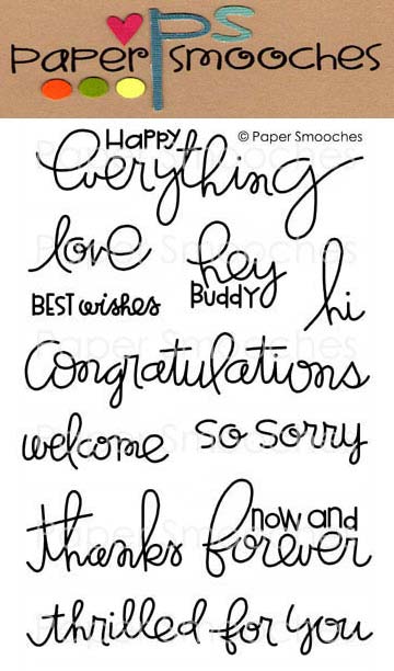 Paper Smooches Clear Stamp - Simply Said