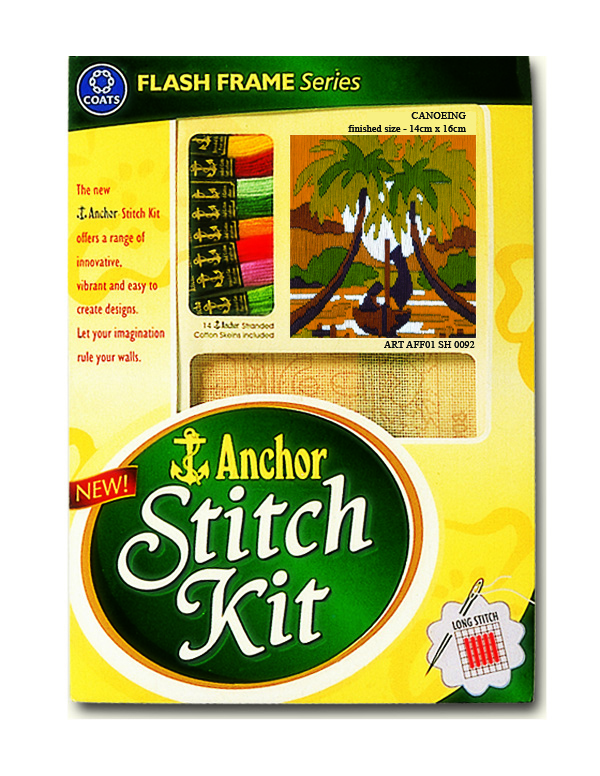 Anchor Stitch Kit - Canoeing (14cm x 16cm)
