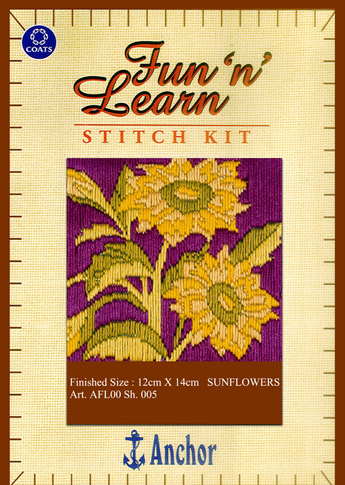 Anchor Stitch Kit - Sunflower (12cm x 14cm)
