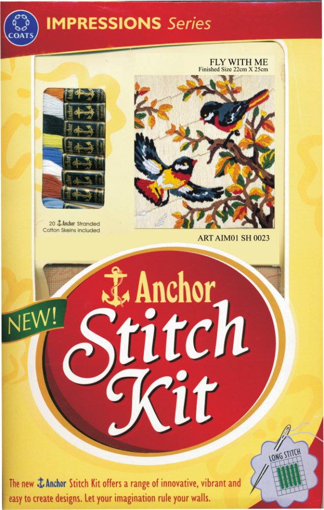 Anchor Stitch Kit - Fly with Me (22cm x 25cm)