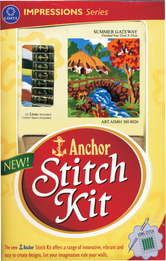 Anchor Stitch Kit - Summer Getaway (22cm x 25cm)