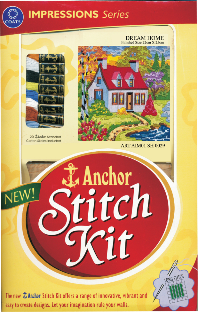 Anchor Stitch Kit - Dream Home (22cm x 25cm)