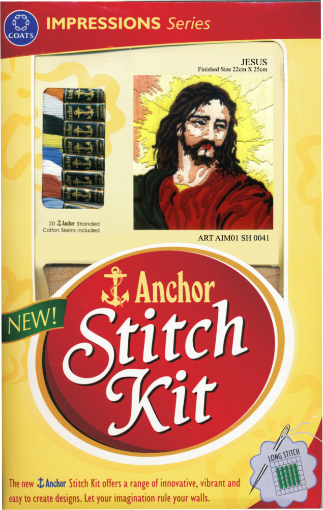 Anchor Stitch Kit - Jesus (22cm x 25cm)