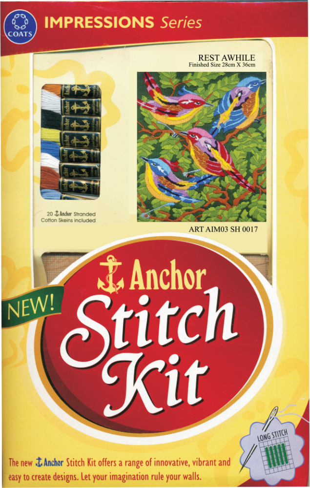 Anchor Stitch Kit - Rest Awhile (28cm x 36cm)