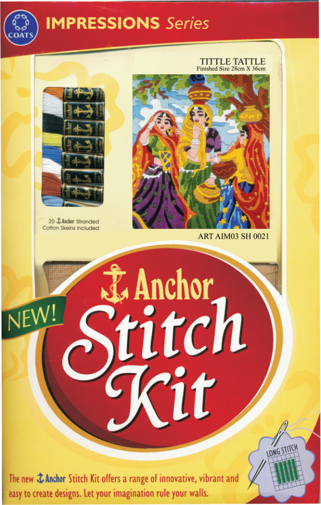 Anchor Stitch Kit - Tittle Tattle (28cm x 36cm)