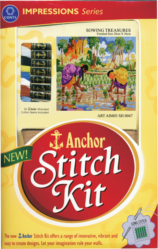 Anchor Stitch Kit - Sowing Treasures (28cm x 36cm)