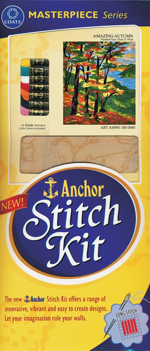 Anchor Stitch Kit - Amazing Autumn (33cm x 39cm)